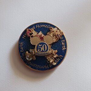 Disneyland 50th Anniversary "Happiest Homecoming on Earth" spinner magnet